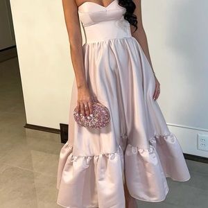 Itsmilladress MIDI rose gold dress. Worn once for a couple of hours. Size small.